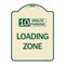Signmission 10 Minute Parking Loading Zone Heavy-Gauge Aluminum Architectural Sign, 24" x 18", TG-1824-24643 A-DES-TG-1824-24643 - alternate 1